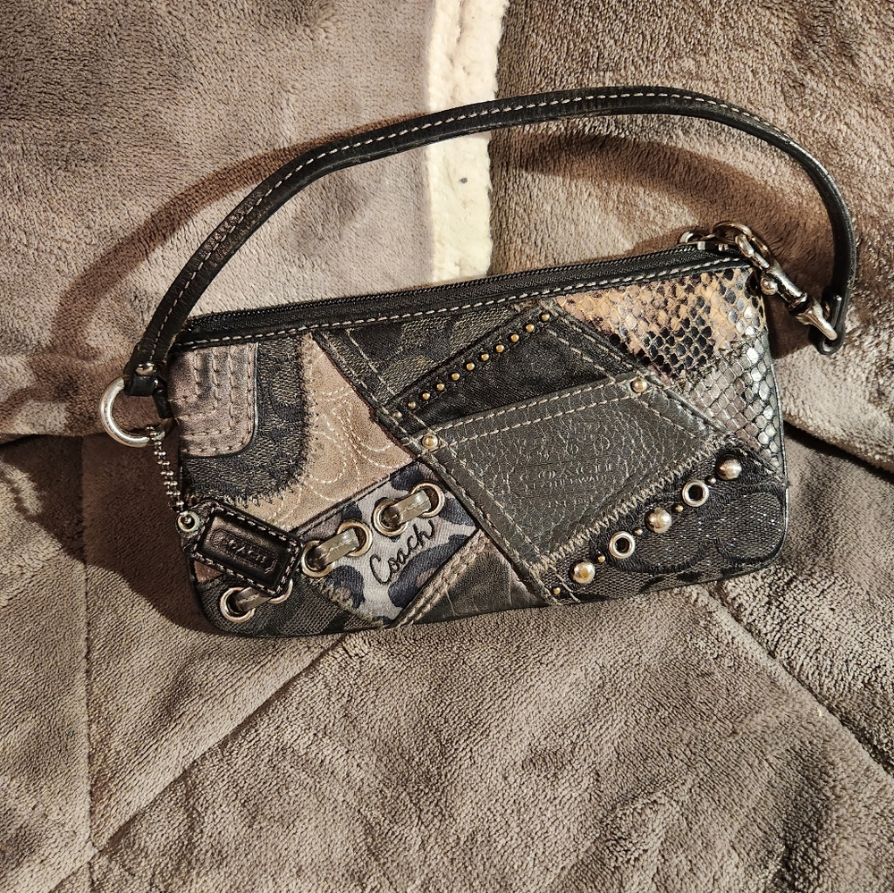 Coach Patchwork Tonal Pouch